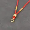 Collar de Cuerda Trenzada a Mano con Colgante de Mantra de Seis Caracteres Grueso Cuerda para Colgante Cordón Cuerda para Colgante de Hombre Tarjeta de Buda Tarjeta Thangka Tarjeta de Da Igual