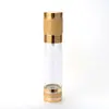 Botella de vacío de subllenado de prensa arena rodante de alúmina 30ml botella de vacío cosmética botella de vacío de esencia emulsión de subllenado
