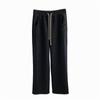 Pantalones Rectos Gruesos de Lana con Forro Polar para Mujer, Estilo Coreano, Otoño e Invierno, Corte Holgado, Adelgazantes, Cálidos, Caída Suave, Pantalones Casuales de Pierna Ancha para Mujer