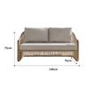 Mesa y silla de exterior para balcón, ocio, exterior, silla de ratán, sofá, combinación, casa de familia, hotel, terraza, villa, jardín, muebles de ratán
