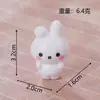 Nova e fofa estatueta de coelho Miffy, miniatura de resina, decoração para casa de bonecas DIY, ornamento de mesa
