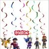 Bandeirolas de Aniversário de Papel Roblox, Balões, Velas para Bolo, Decorações e Suprimentos para Festa