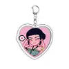2026 Merchandising de Grupo Femenino de Demon Slayer Llavero Acrílico de Doble Cara Colgante para Mochila de Personaje de Anime