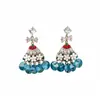 Pendientes de borla con forma de flor y lazo de circón con aguja de plata, pendientes de nicho estilo corte vintage, accesorios para orejas de lujo ligero de alta gama