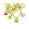 Juguete de Hierba Gatera con Cuerda, Juguete Teaser para Gatos con Forma de Tomate con Campana Incorporada, Juguete de Auto-Entretenimiento para Aliviar el Aburrimiento, Juguete Teaser para Gatos Bola de Pelo para Colgar en la Puerta