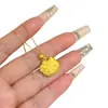 Popular Collar de Hello Kitty Dorado de Doble Cara de Xiaohongshu para Mujer, Cadena Clavicular de Imitación Dorada de Gama Alta de Nicho de Tiktok