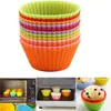 Capacillos para Muffins, Capacillos Redondos para Pastel, Moldes de Silicona, Moldes de Silicona para Pudín, Moldes para Pastel, Moldes para Tartaletas de Huevo 5g