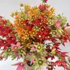 Flores Artificiais, Flores de Noiva, Materiais Florais Estilo Floresta, Estilo Natural Pastoral, Decoração de Casa, Arranjo de Cena com Flores Artificiais, Flores Artificiais