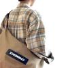 2026 Primavera y Otoño Europea y Americana Tallas Grandes Mujer Delgada Holgada Diseño Único Manga Larga Protección Solar Camisa Chaqueta a Cuadros