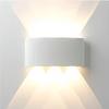 Lámpara de pared LED moderna, minimalista, impermeable para exteriores, para hotel, pasillo, sala de estar, dormitorio, mesita de noche, lámpara de pared luminosa de arriba a abajo para interiores