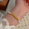2025 Nuevo Nuevo Estilo Chino Retro Pulsera de Perlas y Cristal para Mujer Nicho Casual Pulsera Más Fácil de Combinar Pulsera