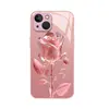 Artículo de comida para llevar de gran venta: Funda para iPhone 18 Pro con Flor de Rosa Rosa Tridimensional, Cubierta Protectora Anti-Rayones para iPhone Air