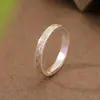 Yuebao Joias Prata Pura 999.9 Banhado a Ouro Voto do Mar Aliança Anéis de Casal Estilo Étnico Chinês Estilo Nacional Personalização de Anel