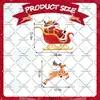 Adesivos de Carro de Natal Conjunto de Adesivos Magnéticos Impermeável e Resistente ao Sol Porta de Garagem de Metal Geladeira Janela Adesivos de Decoração de Feriado