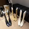 Tacón oculto~Botas versátiles de tacón bajo estilo Maillard, Botas de montar estilo coreano con hebilla de cinturón para mujer, Nuevo estilo largo de verano 2026