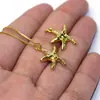 Novo Pingente de Estrela do Mar Charme de Animal Marinho Banhado a Ouro 18K Joias com Zircônia Acessórios para Joias Artesanais DIY