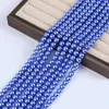 Contas Soltas de Vidro Imitando Pérola de Cristal Branco Australiano 4mm-10mm com Furo Redondo para Acessórios de Pulseira e Colar DIY