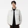 2025 Nueva Chaqueta de plumón con solapa para Hombre Invierno Resistente al Frío Cálida Holgada Corta Plumón de Pato Blanco Chaqueta de Pareja para Hombre