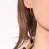 Sensación de diseño francés con estilo retro de Hong Kong, cadena de borlas guapa y genial de oro de 18 quilates, nuevos aretes 2022, joyería para mujer
