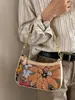 Bolso de Hombro para Mujer con Bordado de Lentejuelas Estilo Nacional de Diseño de Nicho Transfronterizo Bolso de Axila Tendencia Coreana para Mujer