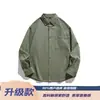Camisa blanca de manga larga estilo Hong Kong para hombre, primavera y otoño, algodón puro, moderna, retro, chaqueta tipo camisa de trabajo, top de talla grande para hombre