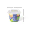 Caja de papas fritas caja de embalaje de polvo de hielo tazón red de desechable tazón de agua de azúcar moreno tazón de tangyuan de hielo pesca de frutas caja puesto comercial