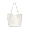2024 Novo estilo coreano Ins Lazy Sail Cloth Bag Mulheres artísticas retro estudante bolsa de ombro de grande capacidade