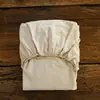 Conjunto de cama de jacquard de linho tingido em fio ultrassuave Classe A, quatro peças, lençol de cama de algodão e linho de cor sólida de peça única, lençol com elástico, conjunto estilo pousada