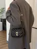 2026 elegante novo fecho de pressão corrente com padrão de diamante casual bordada pequena bola de ouro moderna bolsa feminina quadrada pequena de ombro e transversal