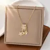 Colar de Franja com Diamante Colorido e Esmalte Gotejado Estilo Francês Levemente Luxuoso para Mulheres, Corrente de Clavícula Doce Dopamina da Moda de Alto Padrão