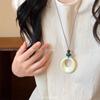 Colar Geométrico Assimétrico Simples Estilo Ins Coreano Feminino Verão Estilo Longo com Saia Acessórios de Colar Corrente de Clavícula de Nicho
