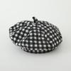 Gorro para Niños Otoño e Invierno Boina de Cuadros Moda para Niñas Estilo Coreano Niñas Pequeñas Viaje de Otoño e Invierno Casual Gorro de Lectura