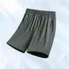 Pantalones de Hielo de Seda de Secado Rápido para Hombre 2225 Talla Grande Sueltos Elásticos Exportación Transfronteriza Especial Pantalones de Cinco Puntos Hielo de Seda para Hombre