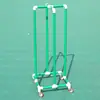 Estante de Almacenamiento para Aros de Hula Hoop de Jardín de Infancia con Ruedas, Organizador Móvil de Aros de Tubo de PVC para Gimnasia al Aire Libre