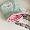 Bolsa de Almacenamiento Estilo Macaron, Versión Coreana, Billetera Fina de Bloques de Color de Moda, Bolsita Portátil de Almacenamiento de Monedas en Bloques de Color para Salidas