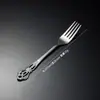 Faca e garfo de aço inoxidável transfronteiriços colher Royal Court faca de bife colher de sobremesa garfo de salada colher de gelo hotel relevo Faca e garfo para comida ocidental