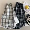 Calça Repelente de Mosquitos Infantil Meninos 2026 Verão Nova Crianças Pequenas e Médias Calça de Lanterna Xadrez Calça Casual Solta para Bebê Meninas Finas