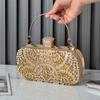 Bolso de mano de banquete con pedrería, multicolor opcional, para combinar con cheongsam, bolso de noche, clutch con cadena, bolso con incrustaciones de diamantes, socialité