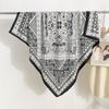 Lenço Quadrado Estampado Vintage Estilo Boêmio de Viagem Moda Feminina Japonesa e Coreana Nicho 90 Lenço Decorativo