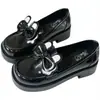 Sapatos Jk de Couro Versáteis Estilo Academia Britânica para Mulheres 2025 Inverno Novo Sapatos Mary Jane de Salto Grosso com Solado Grosso Atacado