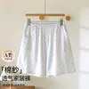 Shorts de algodão de verão de dupla camada para meninas, de qualidade A, em estoque, para casa, calça fina de dormir com bolsos para caminhar