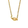 Collar de titanio y acero con circonita, estilo ins japonés y coreano, moderno, nicho, alta gama, para mujer, moda, temperamento, Joker, colgante de oro de 18k, venta al por mayor