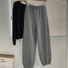 Pantalones Harlan de pierna gruesa con forro polar para mujer, estilo cálido de invierno, holgados, informales, deportivos, para todo tipo de combinaciones