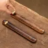 Venta directa del fabricante: Porta incienso estilo Zen, Quemador de incienso de madera de nogal, Quemador de incienso en espiral, Porta incienso para el hogar, Bandeja para incienso, Quemador de incienso simple de sándalo