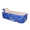Bañera Inflable para Baño de Adultos Pvc Cremallera Masaje Baño Adulto Plegable Respaldo en Forma de S Piscina de Baño Hogar