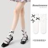 Calcetines de Media Caña para Mujer con Lazo Lindo Estilo Ballet Renacentista de Malla Fina Transpirable Apilados para Primavera y Verano