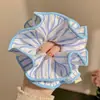 Viento Ballet Sal Marina Azul Anillo para el Cabello Intestino Grueso Estilo Chica Fresca Temperamento Flor para la Cabeza Cuerda para el Cabello Bola de Pelo Cuerda para el Cabello Adorno para la Cabeza