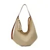 Bolso tote tejido estilo vintage coreano, bolso de axila de gran capacidad, bolso de hombro, bolso de playa estilo vacacional para mujer