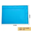 Con banco de trabajo de mantenimiento magnético de alta temperatura, almohadilla aislante del calor, pistola de aire, soldador, plataforma para teléfono móvil anti-quemaduras, alfombrilla de silicona antideslizante para mesa