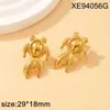 Pendientes de Pez Dorado Modernos y Lindos para Mujer, Pendientes Chapados en Oro de Acero de Titanio, Pendientes de Animal Personalizados, Nueva Joyería Transfronteriza
